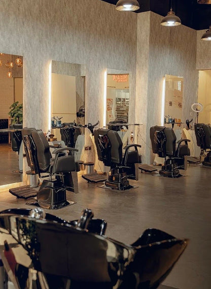 A high-end barbershop for sale in a prime location in Dubai.